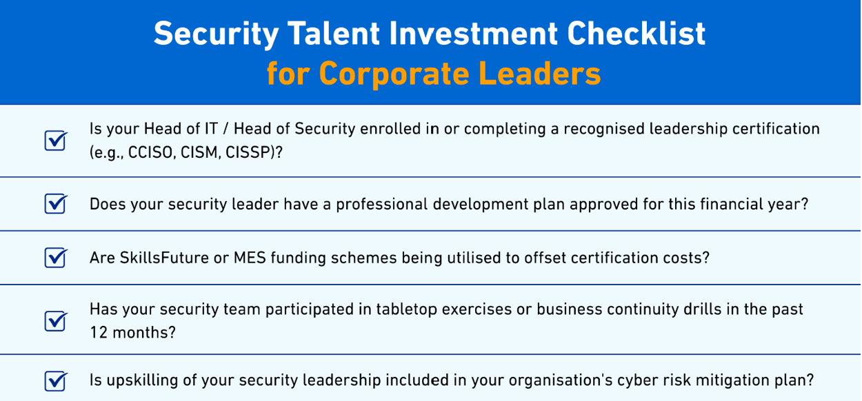 Board-Readiness Checklist for your head of security